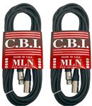 CBI MLN Microphone Cable 20 Foot 2 Pack Front View